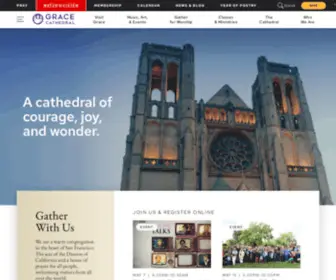 Gracecathedral.org(Grace Cathedral) Screenshot