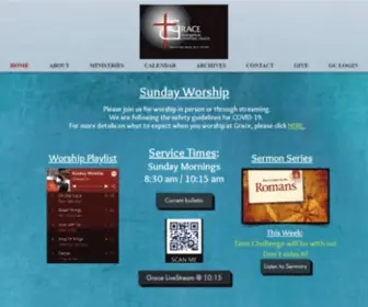 GracecovChurch.org(Grace Evangelical Covenant Chruch) Screenshot