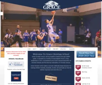 Gracelions.com(Grace Christian School) Screenshot