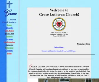 Gracelutheranstrathroy.com(Grace Lutheran Church) Screenshot