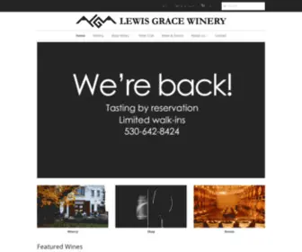 Gracepatriotwines.com(Lewis Grace Winery) Screenshot