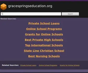 Gracespringseducation.org(Gracespringseducation) Screenshot