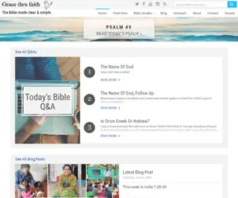 Gracethrufaith.com(The Bible made clear & simple) Screenshot