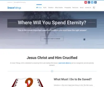 Gracetidings.org(Grace Tidings) Screenshot