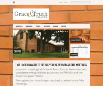 Gracetruthwindsor.com(Grace & truth chapel) Screenshot