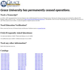 Graceuniversity.edu(Grace University) Screenshot