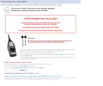 Gracey.com(The Noise and Vibration Instrument Hire and Calibration Specialists) Screenshot