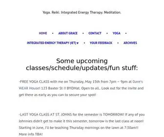 Graceyoself.com(Yoga) Screenshot