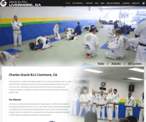 Gracielivermore.com(Charles Gracie Jiu) Screenshot