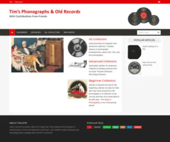 Gracyk.com(Tim Gracyk's Phonographs) Screenshot