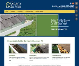 Gracyraingutters.com(Gutter Installation) Screenshot