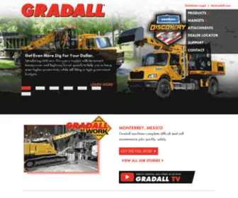 Gradall.com(Gradall Excavators for Road) Screenshot