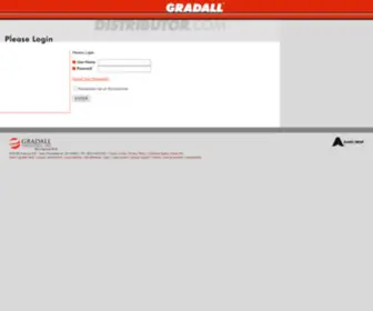 Gradalldistributor.com(Gradall Distributor Login Page) Screenshot