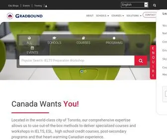 Gradbound.com(Education Consultant in Markham) Screenshot