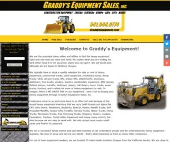 Graddysequipment.com(Heavy equipment Oregon) Screenshot