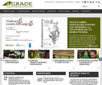 Grade.org.pe(Grupo de Análisis para el Desarrollo) Screenshot
