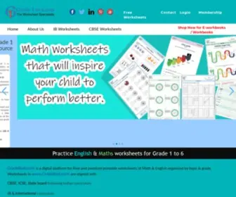 Grade1TO6.com(Math Worksheets) Screenshot