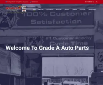 Gradeaautoparts.com(Grade A Auto Parts) Screenshot