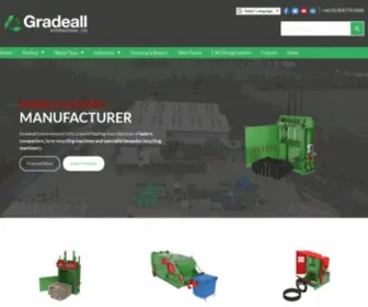 Gradeall.com(Balers, Compactors, Recycling Machinery) Screenshot