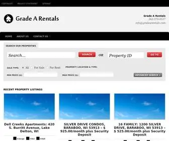 Gradearentals.com(Grade A Rentals) Screenshot