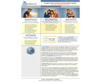Gradebookwizard.com(Online gradebook and class website builder for teachers and schools) Screenshot