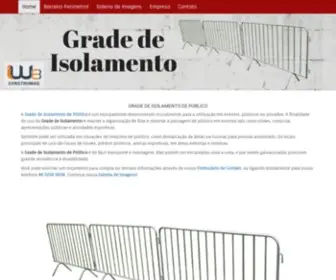 Gradedeisolamento.ind.br(Grade de Isolamento de Público para Eventos) Screenshot