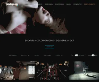 Gradepunk.es(Estudio de etalonaje digital y color grading) Screenshot