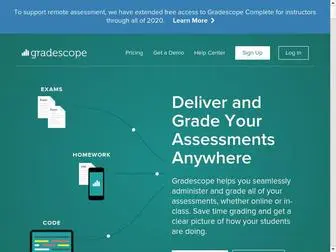 Gradescope.ca(Save time grading your existing paper) Screenshot