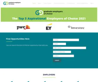 Graduateemployers.co.za(Graduate Employers of Choice) Screenshot