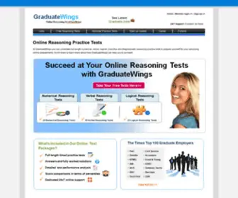 Graduatewings.co.uk(Verbal and Logical Reasoning Practice Tests) Screenshot