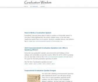 Graduationwisdom.com(Graduation Speeches) Screenshot
