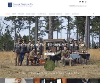 Gradyervin.com("Classic Clothier To Gentlemen" Grady Ervin & Co) Screenshot