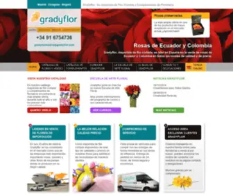 Gradyflor.com(Mayorista de Flor Cortada y Complementos de Floristería) Screenshot