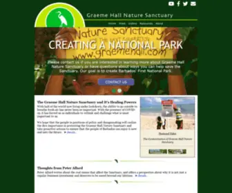 Graemehall.com(The Graeme Hall Nature Sanctuary) Screenshot