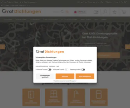 Graf-Dichtungen.de(Dichtung Online) Screenshot