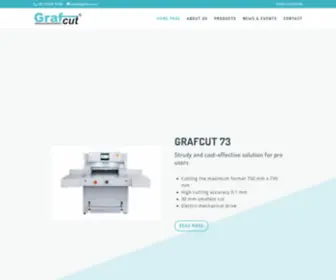 Grafcut.eu(Guillotines, paper cutters, print finishing machines) Screenshot