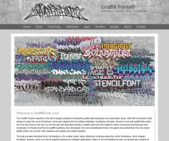 Graffitifonts.com(Graffiti Fonts) Screenshot