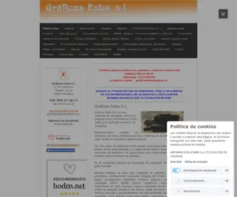 Graficasesba.com(Web de la imprenta Gráficas Esba y sus servicios) Screenshot