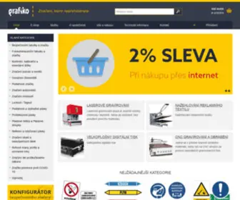 Grafiko.cz(Prodej bezpečnostního značeni) Screenshot