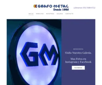 Grafometal.com.mx(Especialistas en Grabado de Metal) Screenshot