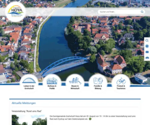 Grafschaft-Hoya.de(Samtgemeinde Grafschaft Hoya) Screenshot