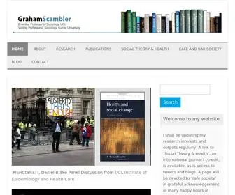 Grahamscambler.com(Emeritus Professor of Sociology) Screenshot