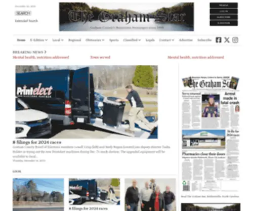 Grahamstar.com(The Graham Star) Screenshot