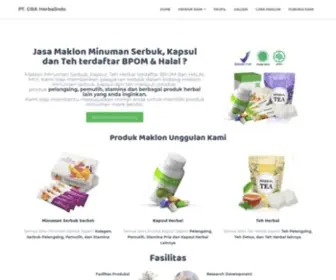 Graherbalindo.co.id(Maklon Minuman Serbuk) Screenshot