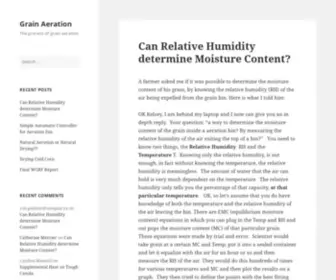 Grain-Aeration.com(The process of grain aeration) Screenshot