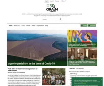 Grain.org(GRAIN is a small international non) Screenshot