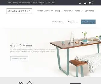 Grainandframe.com(Our furniture) Screenshot