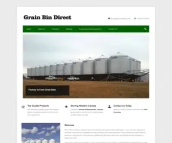 Grainbindirect.com(Saskatchewan Grain Bins) Screenshot