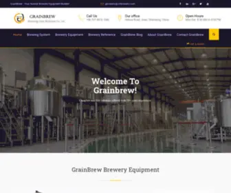 Grainbrew.com(Grainbrew-Leading manufacturer of craft brewery equipment, turnkey brewing systems made in China) Screenshot