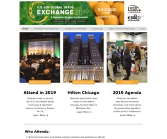 Grainconference.org(The U.S. Soy Global Trade Exchange & Specialty Grains Conference) Screenshot